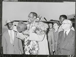 Paul Robeson Being Greeted by Hungarian Committee President