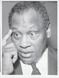Paul Robeson with His Hand to His Forehead