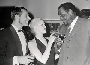 Paul Robeson Having a Drink with Costars of Othello