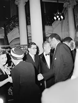 Paul Robeson Shaking Hands with Andrei Gromyko