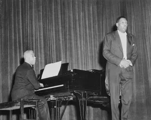 Albany Prints: Paul Robeson Singing on Stage