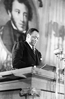Paul Robeson Speaking at Alexander Pushkin Celebration