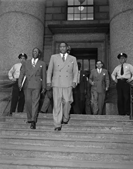 Paul Robeson Walking from Federal Building