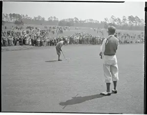 Paul Runyan Watching Bobby Jones Putt