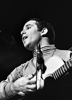 Folk Music Prints: Paul Simon At The Monterey Pop Festival