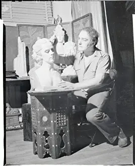 Paul Swan Working on Bust
