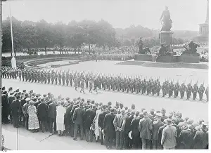 Paul Von Hindenburg Reviewing Troops