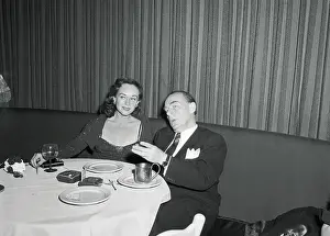 Paulette Goddard and Erich M. Remarque in El Morocco Booth