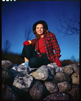 Paulette Goddard Posing for Camera