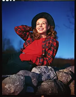 Nyack Prints: Paulette Goddard Posing for Camera