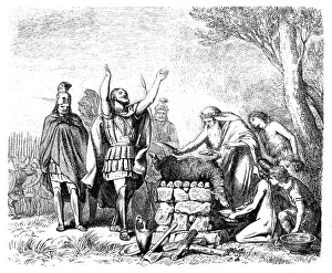 Athens Greece Gallery: Pausanias Sacrifices to the Gods before the Battle of Plataea