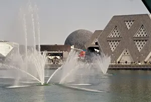 Huty34490 Prints: Pavilions And Fountain At Expo 67