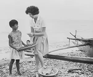 Volunteer Prints: Peace Corp Volunteer with Filipino Girl