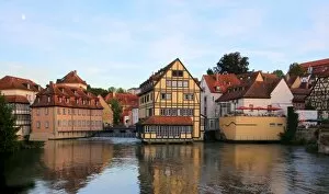 Images Dated 26th August 2015: Peaceful scene in Bamberg on the Regnitz river, Germany
