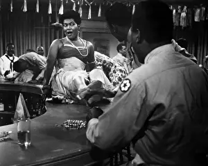 Pearl Bailey On Bar In Carmen Jones 1954