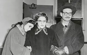 Pearl Greenberg and Her Family Arriving at a Police Station