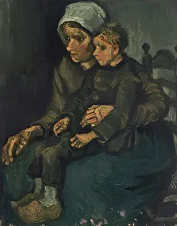 Motherhood Prints: Peasant Woman With Child On Her Lap