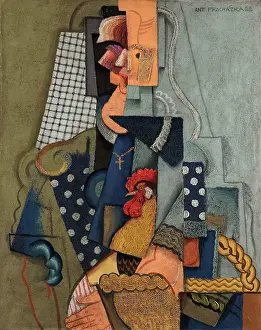 Czechia Prints: Peasant Woman At Market