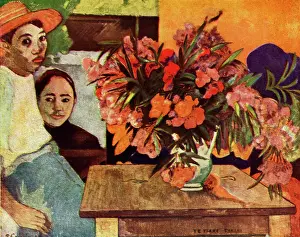 1930s Prints: Peasants With Flowers