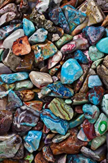 Images Dated 1st March 2012: pebbles, variety, turquoise, stone, abundance