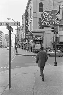 Pedestrian on Beale Street