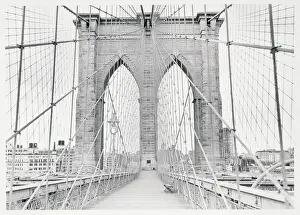 Support Prints: Pedestrian Walkway on the Brooklyn Bridge