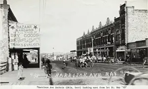 Town Scene Prints: Pedestrians and Buggies on Early American Town Street