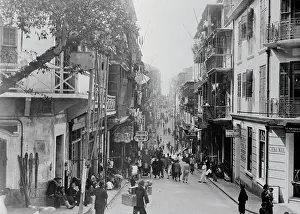 Pedestrians Crowding Hong Kong's Wellington Street