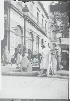 Algeria Prints: Pedestrians and Vendors on Algiers Street