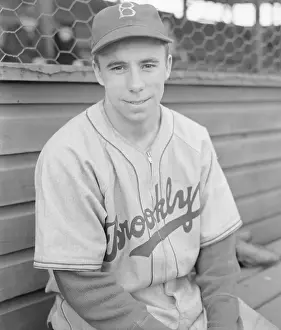 Infielder Prints: Pee Wee Reese at Training Camp