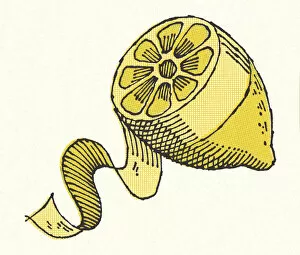 Healthy Food Collection: Peeling a Lemon