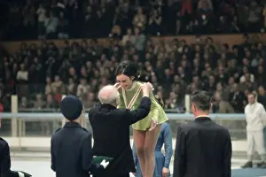 Grenoble Prints: Peggy Fleming Receiving Gold Medal