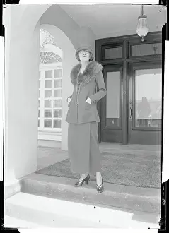 Peggy Hopkins Joyce Posing in Doorway