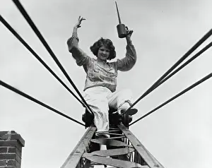 Caution Prints: Peggy Keene Balancing Herself