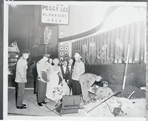 Peggy Lee Exiting Club with Broken Gas Main