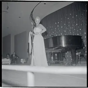 Peggy Lee Singing While Wearing Eye Patch