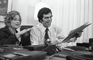 Peggy Maze And A. Ludlow Kramer Speak At Press Conference