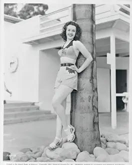 Peggy Moran Modeling Swimsuit