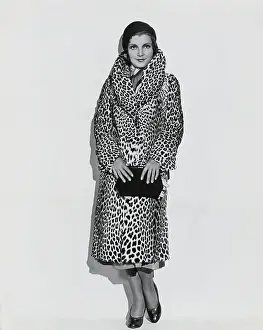 Peggy Shannon in Leopard Skin Coat