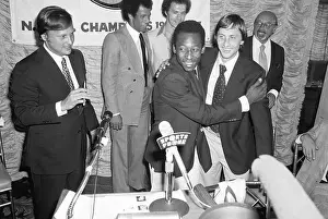 Pele And World Cup Team Captain Hug