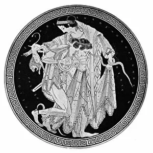 Greek Mythology Decor Prints Gallery: Peleus wrestles with the sea goddess Thetis