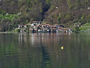Images Dated 14th April 2016: Pella, Picturesque Town On Lake Orta, Northern Italy