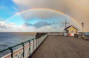 A fascinating collection of images featuring great British piers: Penarth Pier Rainbow