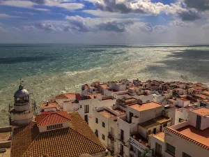 Images Dated 26th September 2018: Peniscola City and the Mediterranean sea