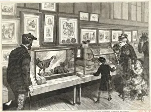 Philadelphia Prints: People Attending Animal Exhibition