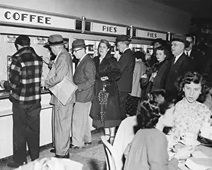 People in Automat Restaurant