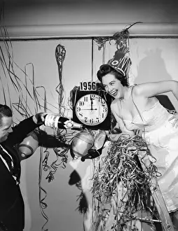 Champagne Prints: People Celebrating the New Year