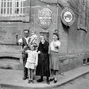 Cheering Prints: People Cheering Allies During World War II