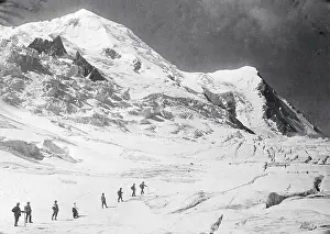 People Climbing Mount Blanc