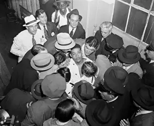 People Congratulating Joe Louis